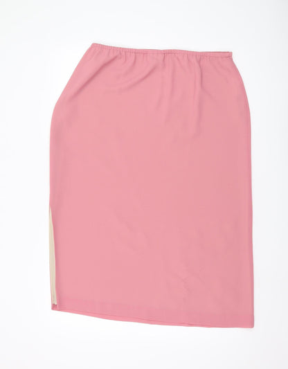 Jacques Vert Women’s Pink Midi Embroidered Skirt