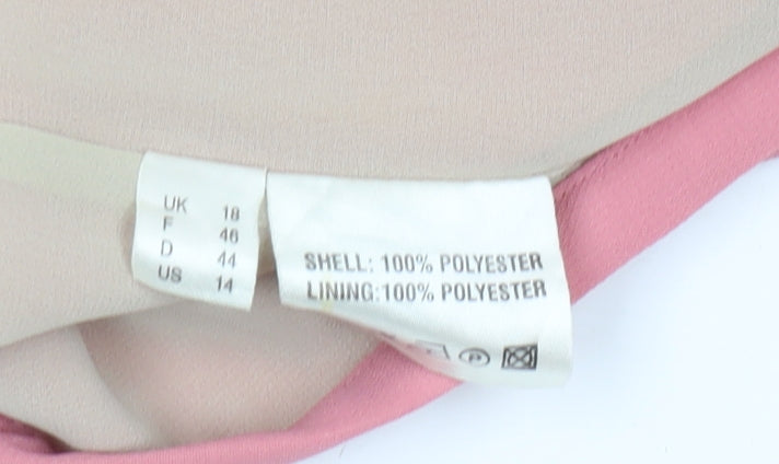 Jacques Vert Women’s Pink Midi Embroidered Skirt