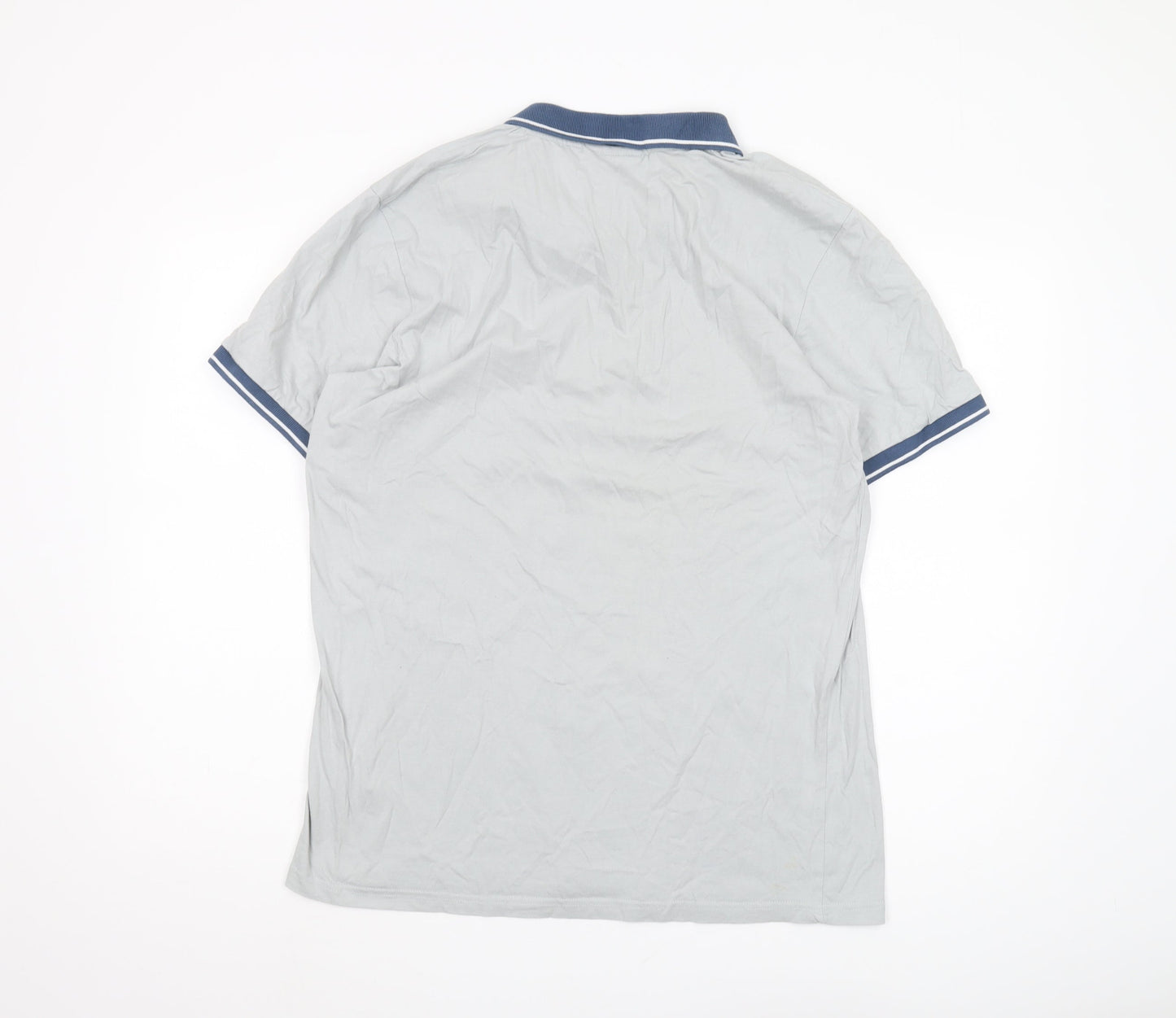 McKenzie Men's Grey Short Sleeve Polo - M