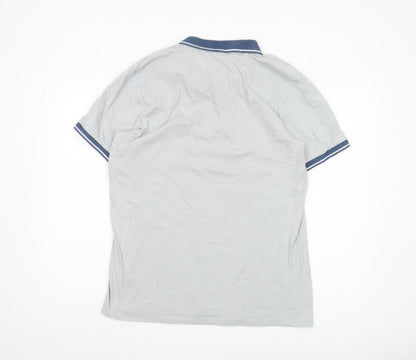 McKenzie Men's Grey Short Sleeve Polo - M