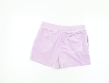 Juicy Couture Girls Purple Shorts, 14-15 Years, Elastic Waist