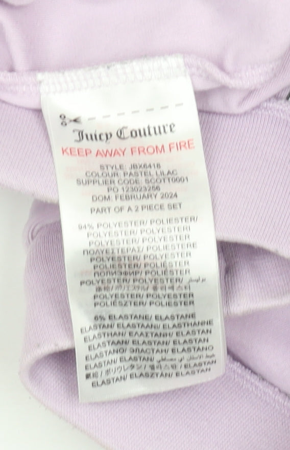 Juicy Couture Girls Purple Shorts, 14-15 Years, Elastic Waist