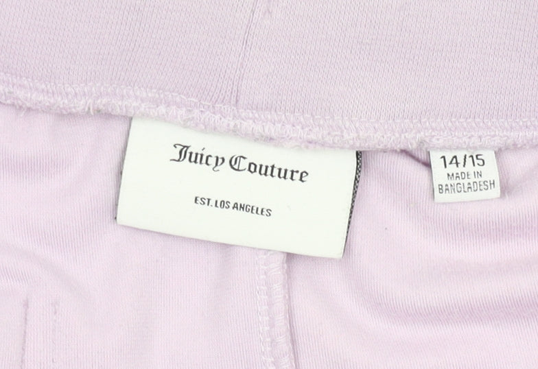 Juicy Couture Girls Purple Shorts, 14-15 Years, Elastic Waist