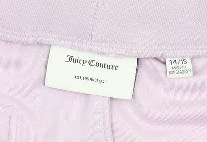 Juicy Couture Girls Purple Shorts, 14-15 Years, Elastic Waist