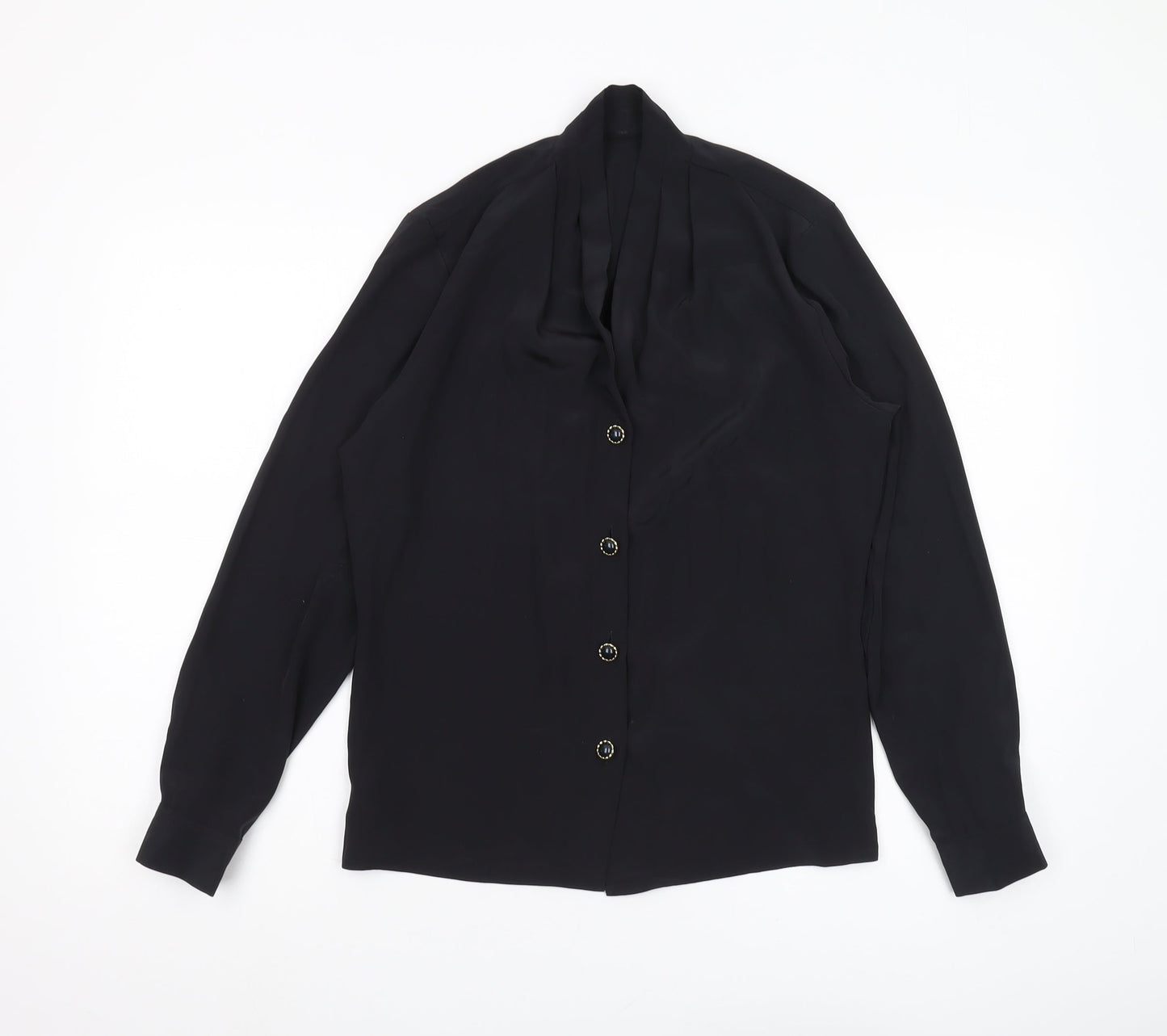 Womens UK Size 8 Marks and Spencer Black  Blouse