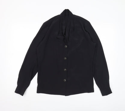 Womens UK Size 8 Marks and Spencer Black  Blouse