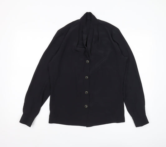 Womens UK Size 8 Marks and Spencer Black  Blouse