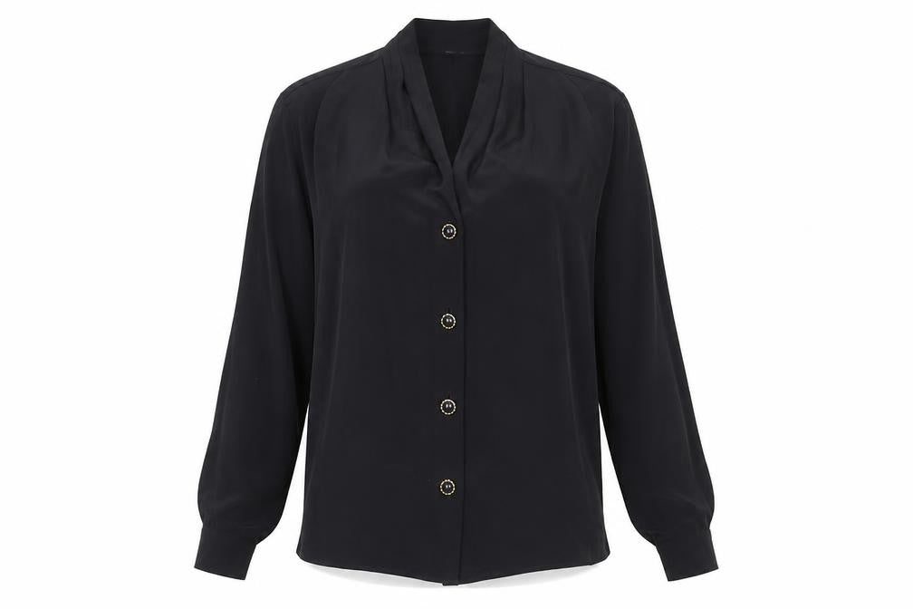 Womens UK Size 8 Marks and Spencer Black  Blouse