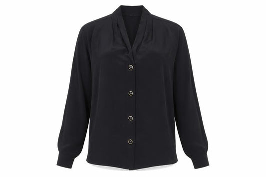 Womens UK Size 8 Marks and Spencer Black  Blouse