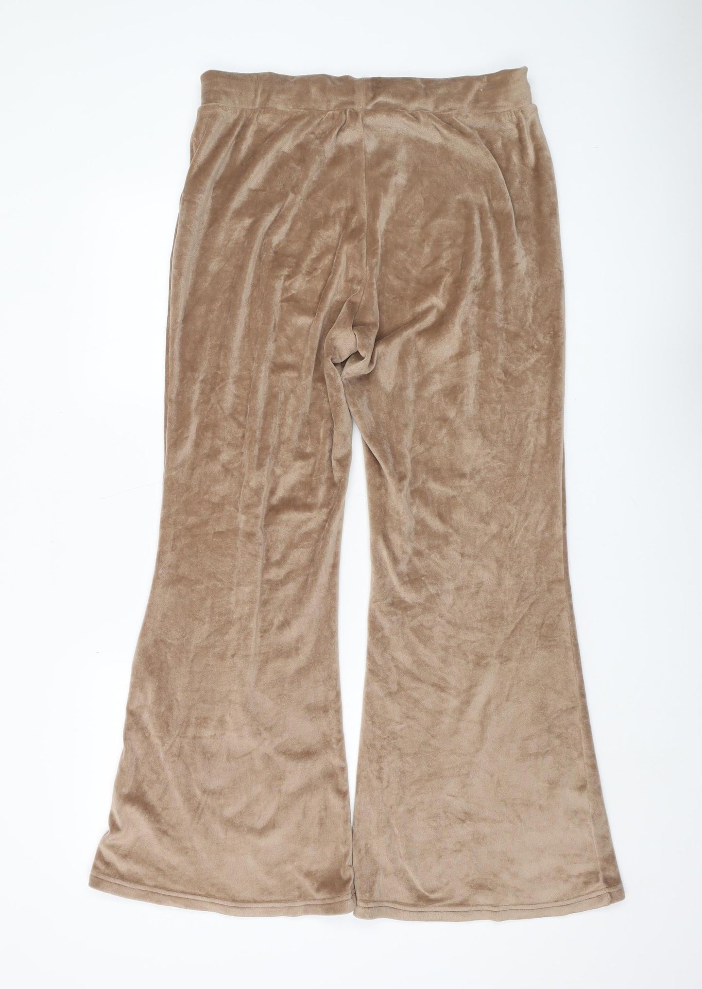 Disney Women's Brown Flared Trousers M