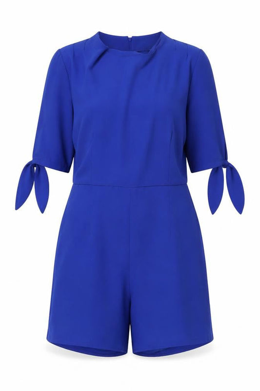 Brave Soul Women's Blue Playsuit, Size L, Casual Comfort