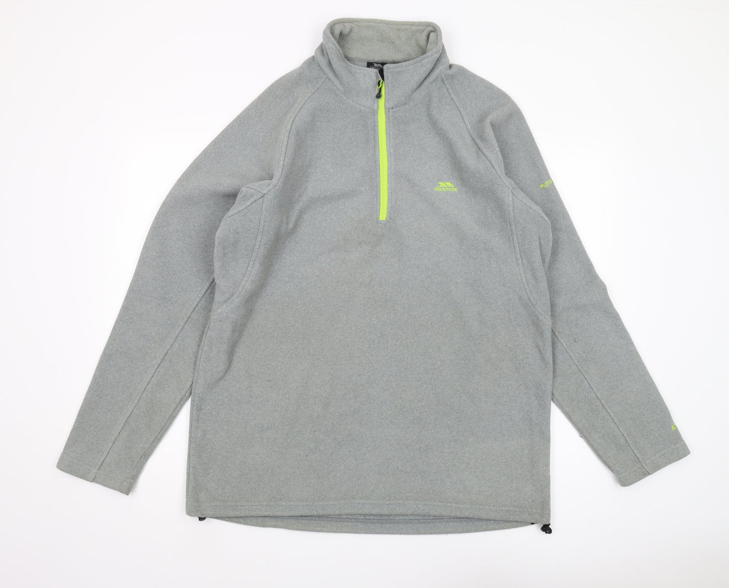 Mens UK Size XL Trespass Grey 1/4 Zip Sweatshirt