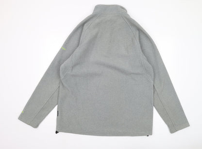 Mens UK Size XL Trespass Grey 1/4 Zip Sweatshirt