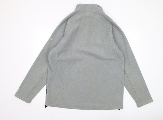 Mens UK Size XL Trespass Grey 1/4 Zip Sweatshirt