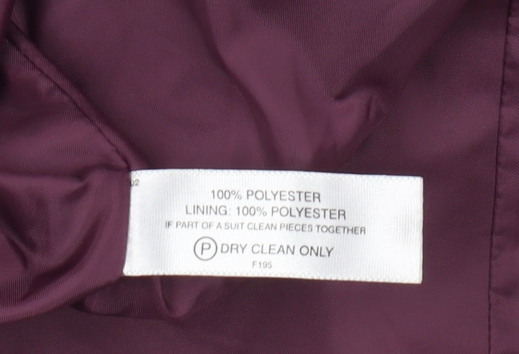 Womens UK Size 12 Style by EWM Regular Purple Suit Jacket