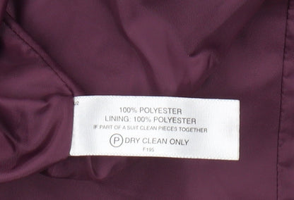Womens UK Size 12 Style by EWM Regular Purple Suit Jacket
