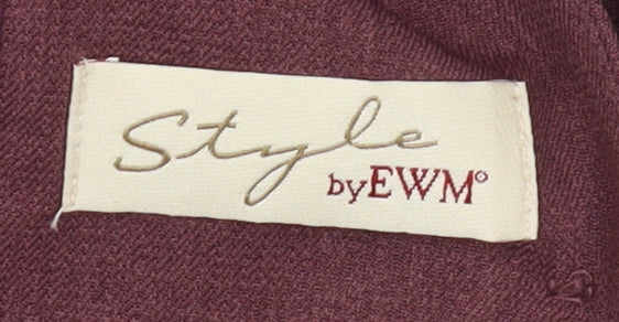 Womens UK Size 12 Style by EWM Regular Purple Suit Jacket