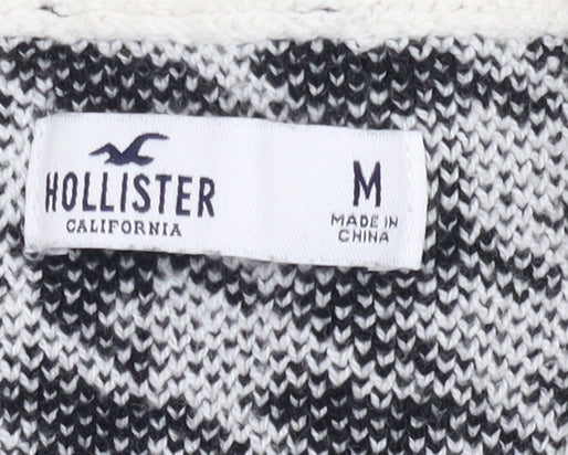 Womens UK Size M Hollister Black Vest Jumper