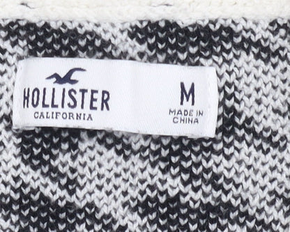Womens UK Size M Hollister Black Vest Jumper