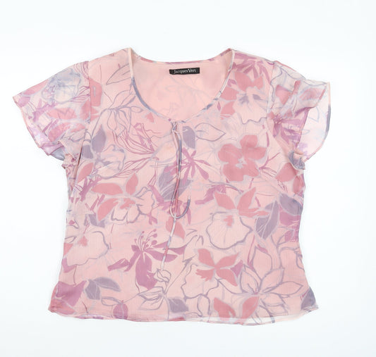 Jacques Vert Women's Multicoloured Floral Blouse, Size 14