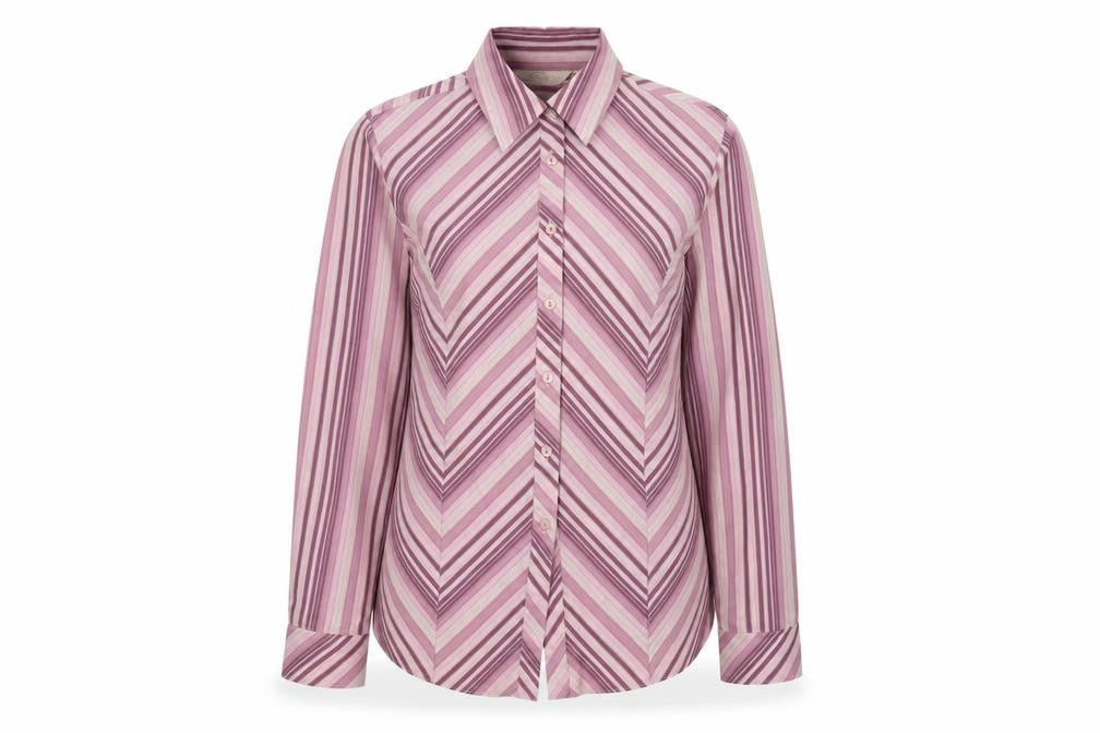 Womens UK Size 12 EWM Pink Classic Button-Up