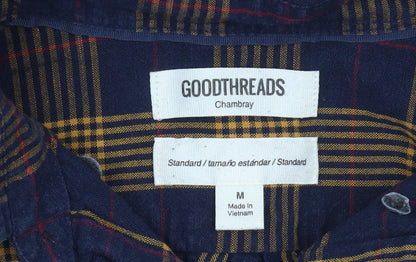 Goodthreads Men's Multicoloured Plaid Shirt Medium