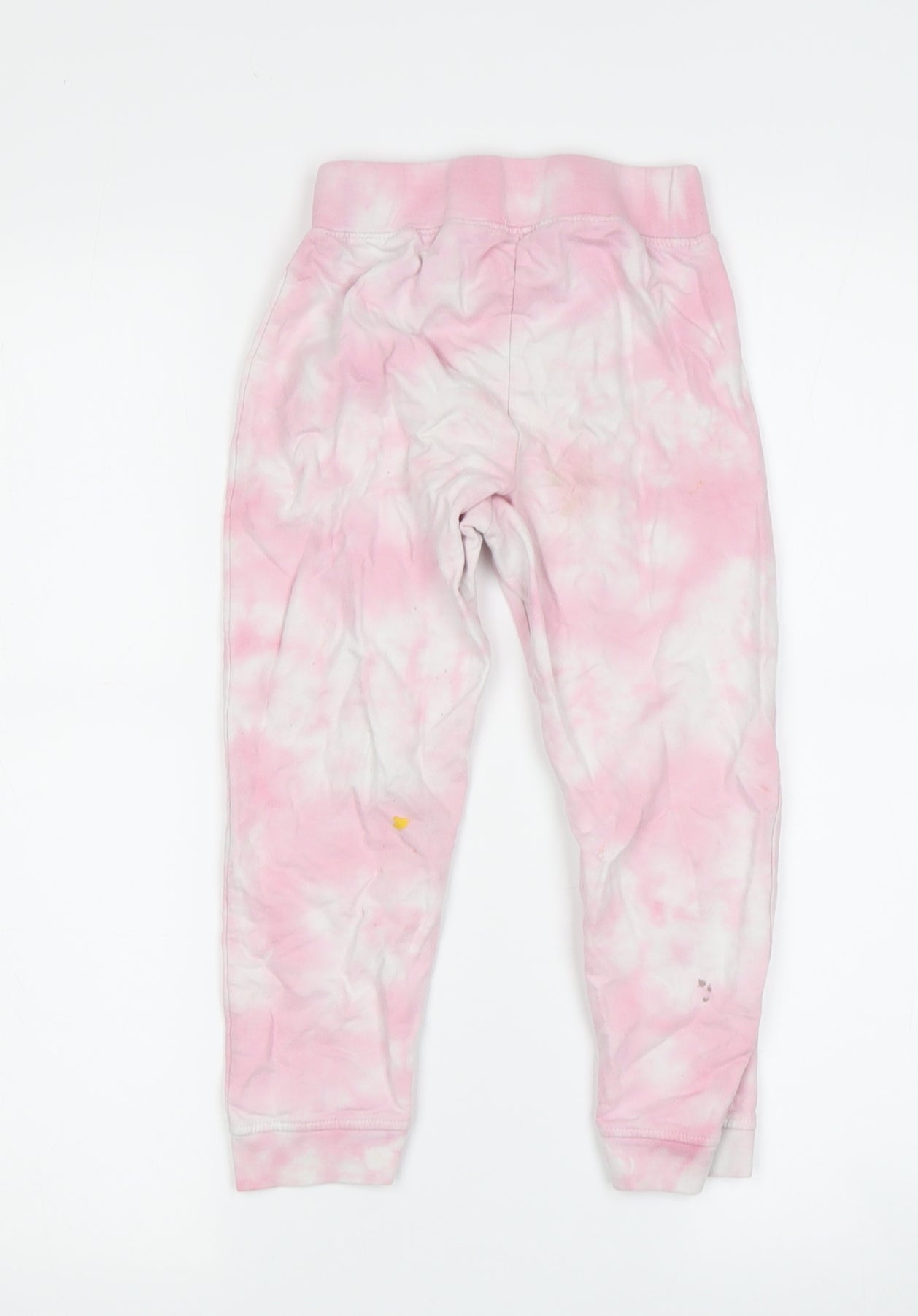 DKNY Girls Pink Tie Dye Jogger Leggings, Size 4 Years