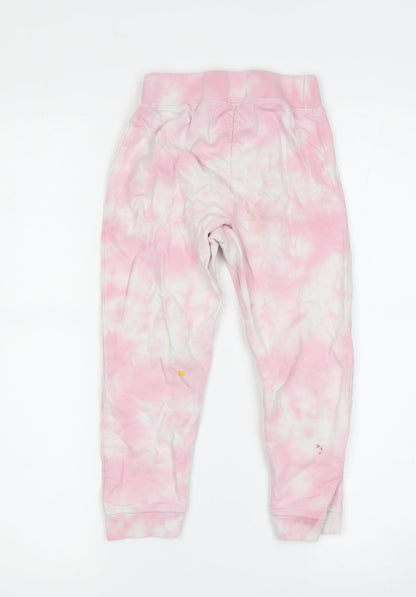 DKNY Girls Pink Tie Dye Jogger Leggings, Size 4 Years