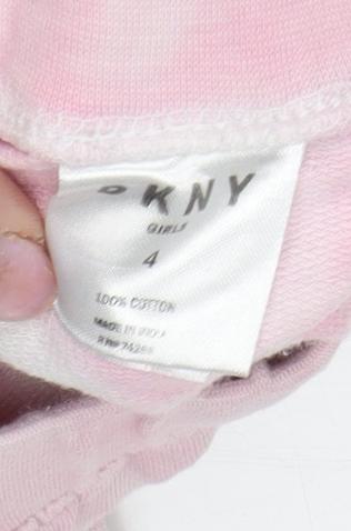 DKNY Girls Pink Tie Dye Jogger Leggings, Size 4 Years