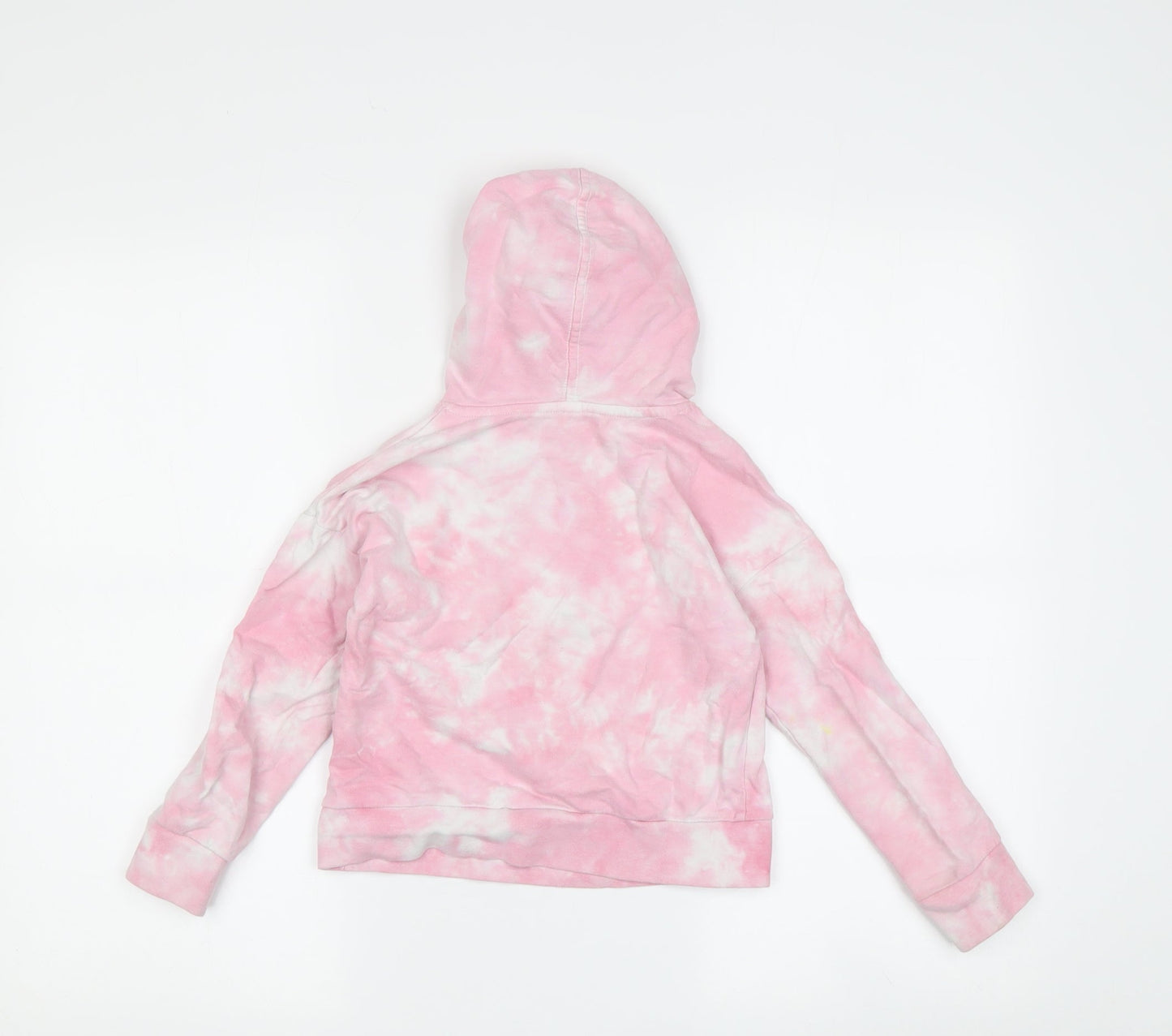 DKNY Girls Pink Star Tie-Dye Hoodie, 4 Years, Casual Pullover