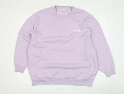 Womens UK Size M Disney Purple Pullover Sweatshirt