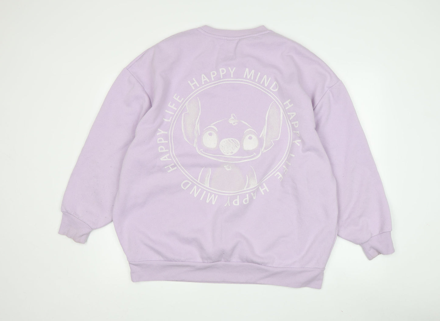 Womens UK Size M Disney Purple Pullover Sweatshirt