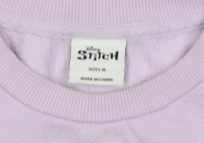 Womens UK Size M Disney Purple Pullover Sweatshirt