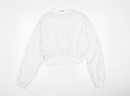 Womens UK Size 10 ASOS White Pullover Sweatshirt
