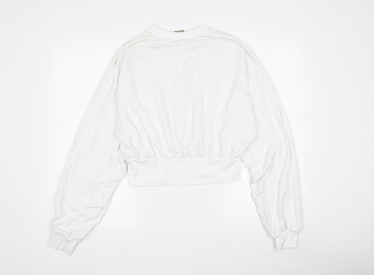 Womens UK Size 10 ASOS White Pullover Sweatshirt
