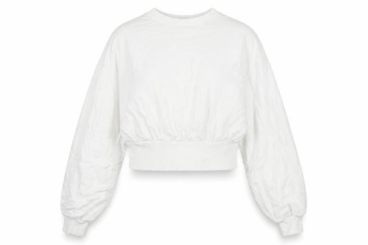 Front view of ASOS Women's White Pullover Sweatshirt, size 10