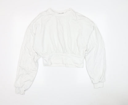 Womens UK Size 10 ASOS White Pullover Sweatshirt