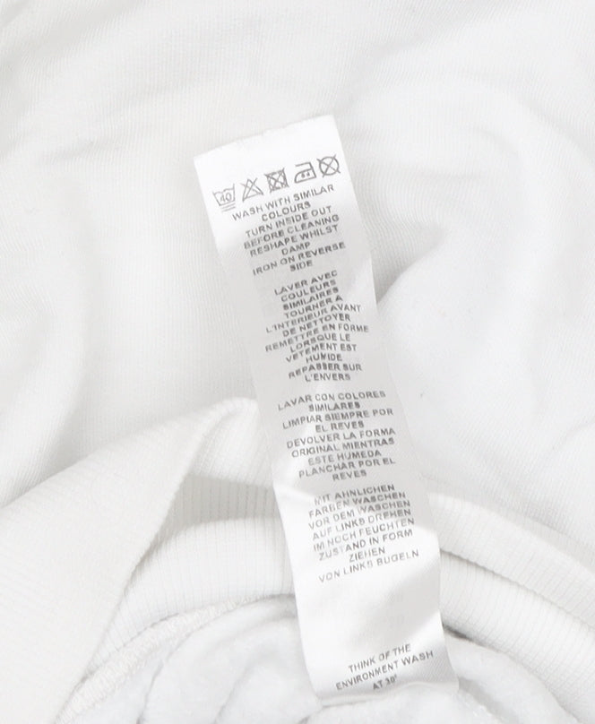 Womens UK Size 10 ASOS White Pullover Sweatshirt