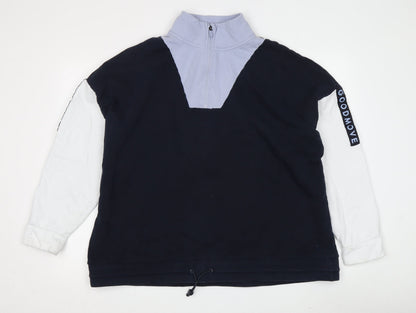 Womens UK Size 12 Marks and Spencer Blue Pullover Sweatshirt