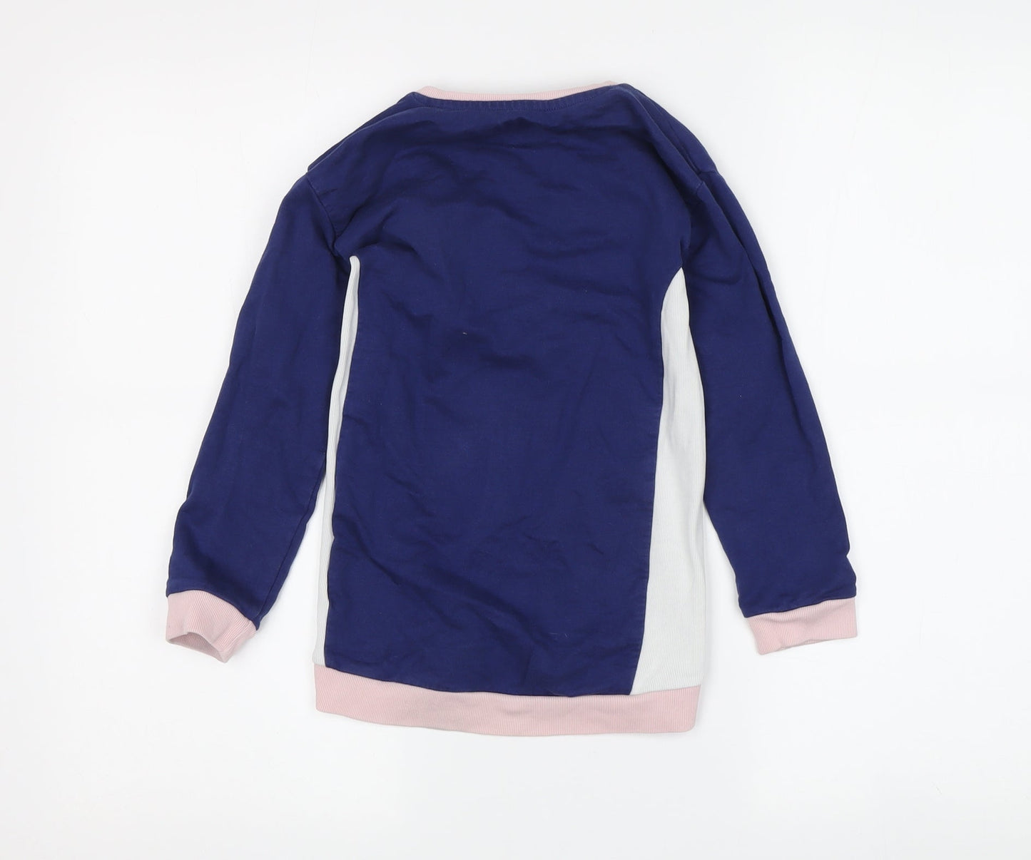 Guess Girls Blue Pink Sweatshirt, 4 Years, Embroidered Logo