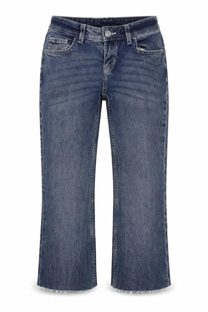 Womens UK Size 6 H&M Regular Fit Cropped Blue Jeans