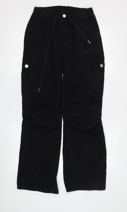 Cider Women's Black Cargo Trousers S Casual