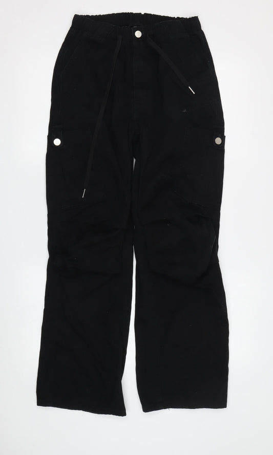 Cider Women's Black Cargo Trousers S Casual
