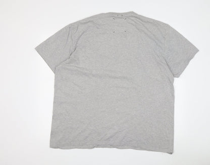 Next Men's Grey Graphic T-Shirt, 2XL, Sporty Style