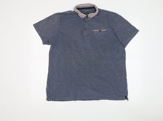 Kensington Eastside Men's Blue Polo, Size L, Casual Wear