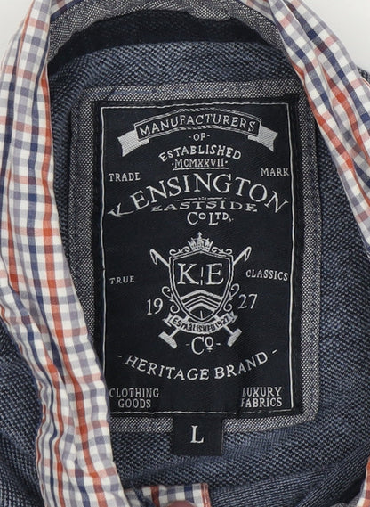 Kensington Eastside Men's Blue Polo, Size L, Casual Wear