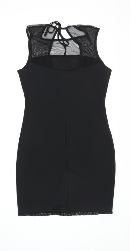 Roman Women's Black Bodycon Party Dress Size 10