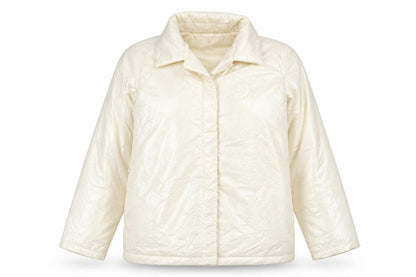 Womens UK Size 12 Zara Ivory Puffer Jacket