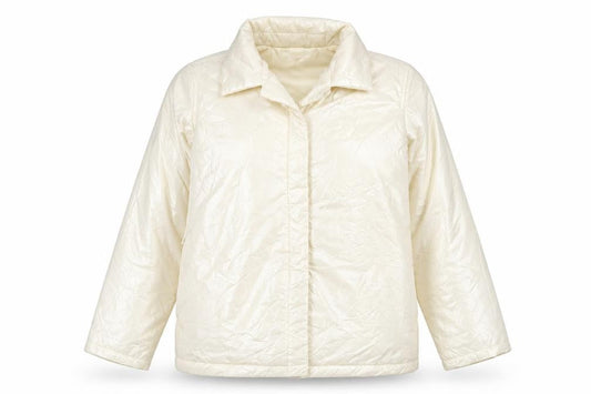 Womens UK Size 12 Zara Ivory Puffer Jacket