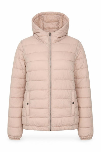 Womens UK Size S Pull&Bear Beige Puffer Jacket